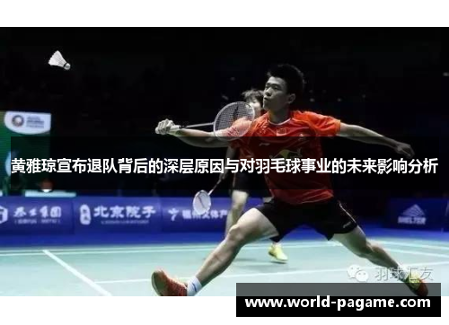 黄雅琼宣布退队背后的深层原因与对羽毛球事业的未来影响分析